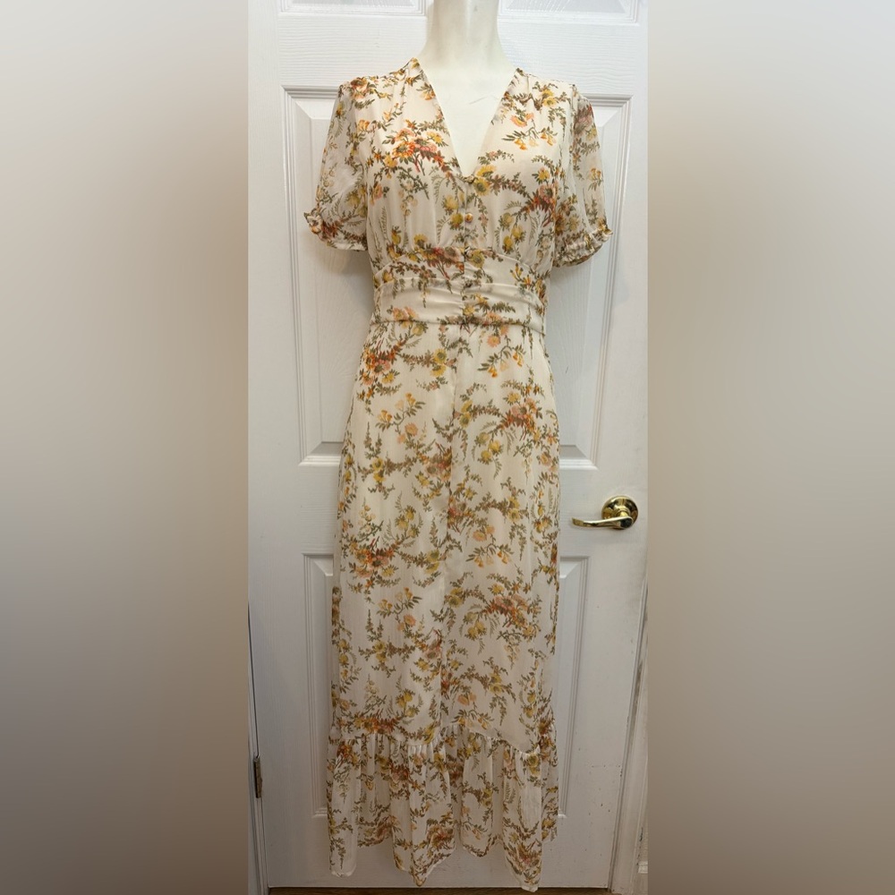 Floral Cream Dress